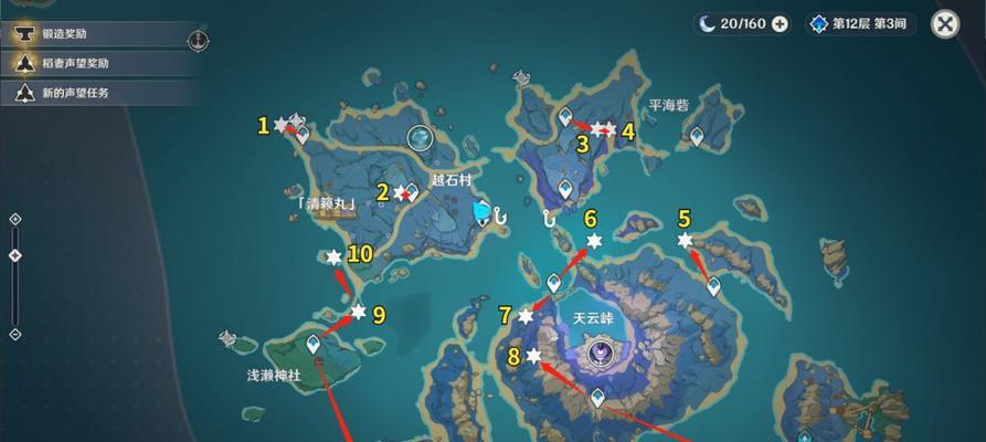 原神海岛全角色位置一览？如何快速找到每个角色？