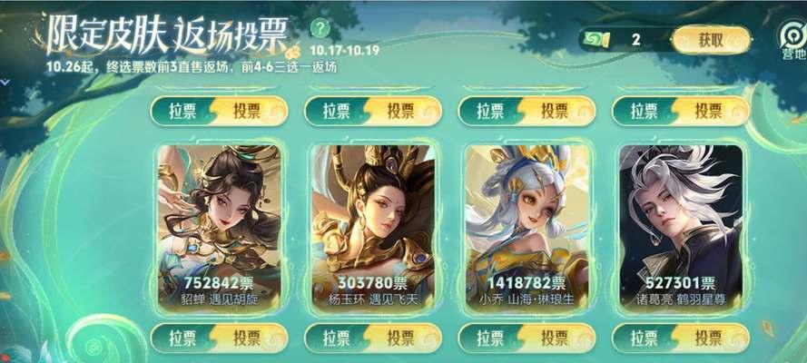 王者荣耀冷门皮肤投票如何参与？排行榜会影响皮肤返场吗？