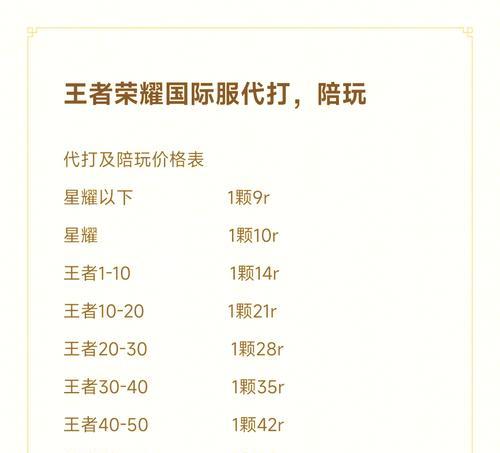王者荣耀维护点价格是多少？