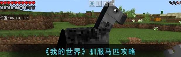 我的世界pe版中如何骑马？