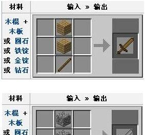 我的世界中宝剑如何制作？制作宝剑的步骤详解？