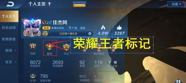 王者荣耀中彩色标记具体代表什么？