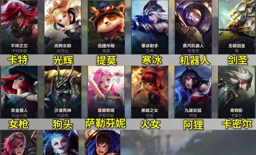 英雄联盟中哪些情侣名字最火爆？