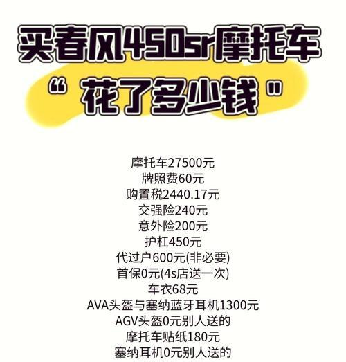 CF450SR售价28580的落地费用是多少？