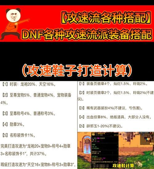 地下城面板攻速数值怎么看？